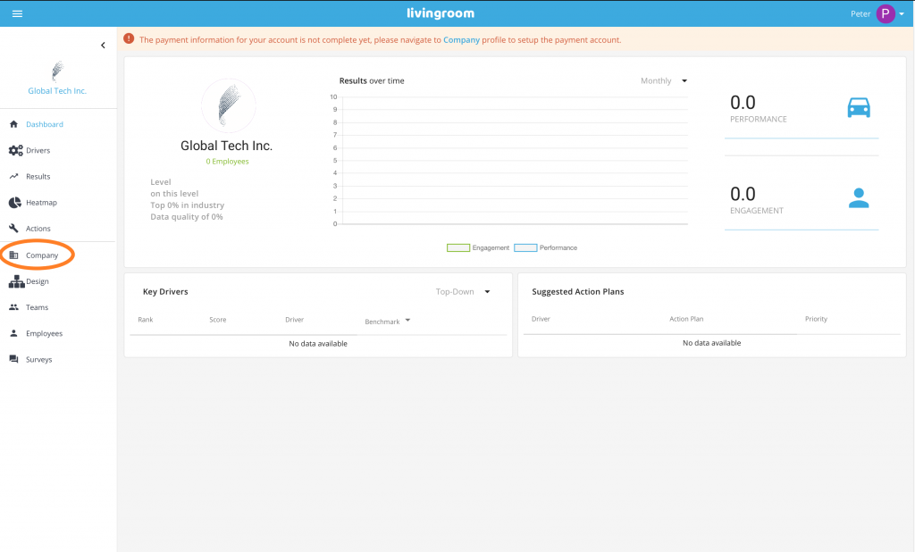 Company Data Page